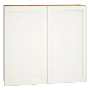 Diamond Express Jamestown 42-in W x 39-in H x 12-in D White Wall Fully Assembled Plywood Cabinet (Recessed Panel Shaker Door Style)