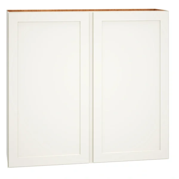 Diamond Express Jamestown 42-in W x 39-in H x 12-in D White Wall Fully Assembled Plywood Cabinet (Recessed Panel Shaker Door Style)