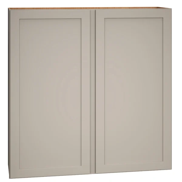 Diamond Express Jamestown 42-in W x 42-in H x 12-in D Cloud Gray Wall Fully Assembled Plywood Cabinet (Recessed Panel Shaker Door Style)