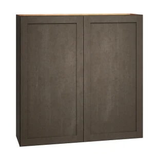 Diamond Express Jamestown 42-in W x 42-in H x 12-in D Colt Brown Wall Fully Assembled Plywood Cabinet (Recessed Panel Shaker Door Style)