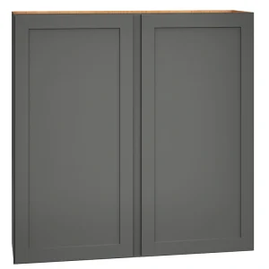 Diamond Express Jamestown 42-in W x 42-in H x 12-in D Moonstone Gray Wall Fully Assembled Plywood Cabinet (Recessed Panel Shaker Door Style)