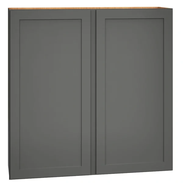 Diamond Express Jamestown 42-in W x 42-in H x 12-in D Moonstone Gray Wall Fully Assembled Plywood Cabinet (Recessed Panel Shaker Door Style)