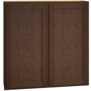 Diamond Express Jamestown 42-in W x 42-in H x 12-in D Thatch Partial Overlay Wall Fully Assembled Plywood Cabinet (Recessed Panel Shaker Door Style)