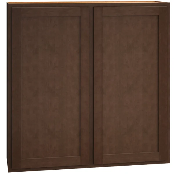Diamond Express Jamestown 42-in W x 42-in H x 12-in D Thatch Partial Overlay Wall Fully Assembled Plywood Cabinet (Recessed Panel Shaker Door Style)
