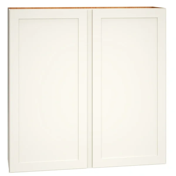 Diamond Express Jamestown 42-in W x 42-in H x 12-in D White Wall Fully Assembled Plywood Cabinet (Recessed Panel Shaker Door Style)