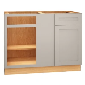 Diamond Express Jamestown 48-in W x 34.5-in H x 24-in D Cloud Gray Blind 1-Drawer Base Fully Assembled Plywood Cabinet (Recessed Panel Shaker Style)