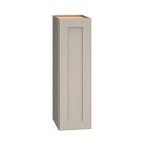 Diamond Express Jamestown 9-in W x 30-in H x 12-in D Cloud Gray Wall Fully Assembled Plywood Cabinet (Recessed Panel Shaker Door Style)