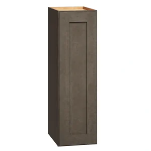Diamond Express Jamestown 9-in W x 30-in H x 12-in D Colt Brown Wall Fully Assembled Plywood Cabinet (Recessed Panel Square Door Style)