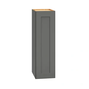 Diamond Express Jamestown 9-in W x 30-in H x 12-in D Moonstone Gray Wall Fully Assembled Plywood Cabinet (Recessed Panel Shaker Door Style)