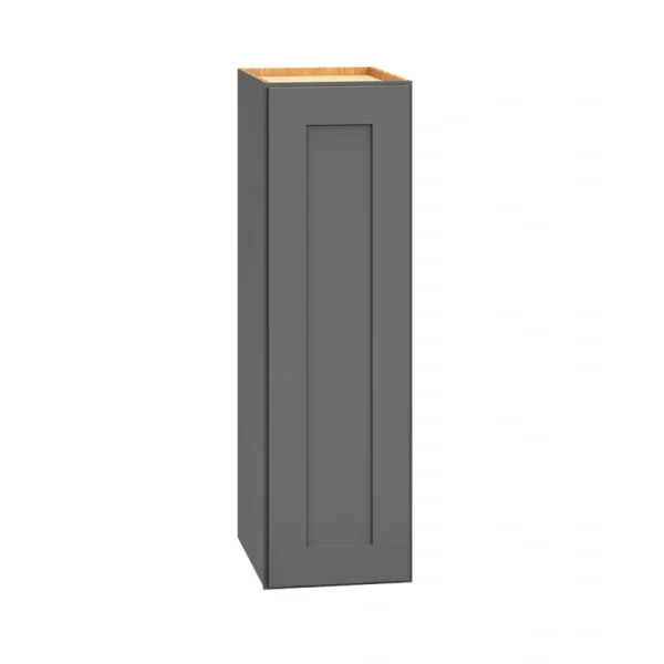 Diamond Express Jamestown 9-in W x 30-in H x 12-in D Moonstone Gray Wall Fully Assembled Plywood Cabinet (Recessed Panel Shaker Door Style)