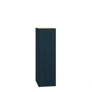 Diamond Express Jamestown 9-in W x 30-in H x 12-in D Regatta Blue Wall Fully Assembled Plywood Cabinet (Recessed Panel Shaker Door Style)