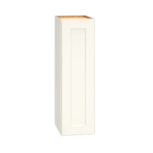 Diamond Express Jamestown 9-in W x 30-in H x 12-in D White Wall Fully Assembled Plywood Cabinet (Recessed Panel Shaker Door Style)