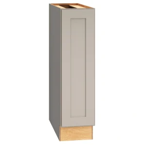 Diamond Express Jamestown 9-in W x 34.5-in H x 24-in D Cloud Gray Base Fully Assembled Plywood Cabinet (Recessed Panel Shaker Door Style)