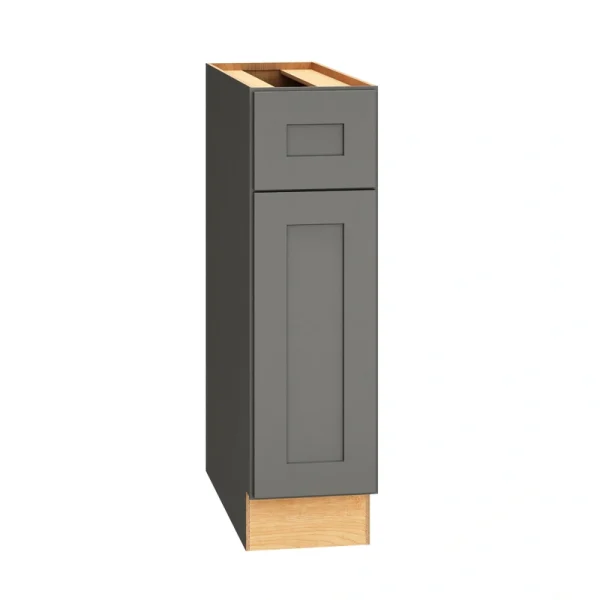 Diamond Express Jamestown 9-in W x 34.5-in H x 24-in D Moonstone Gray 1-Drawer Base Fully Assembled Plywood Cabinet (Recessed Panel Square Style)