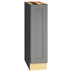 Diamond Express Jamestown 9-in W x 34.5-in H x 24-in D Moonstone Gray Base Fully Assembled Plywood Cabinet (Recessed Panel Shaker Door Style)