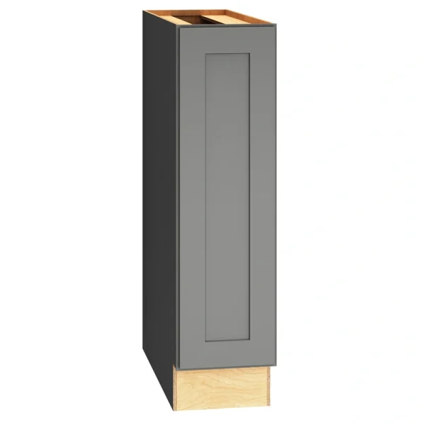 Diamond Express Jamestown 9-in W x 34.5-in H x 24-in D Moonstone Gray Base Fully Assembled Plywood Cabinet (Recessed Panel Shaker Door Style)
