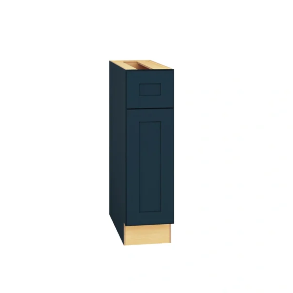 Diamond Express Jamestown 9-in W x 34.5-in H x 24-in D Regatta Blue 1-Drawer Base Fully Assembled Plywood Cabinet (Recessed Panel Square Style)