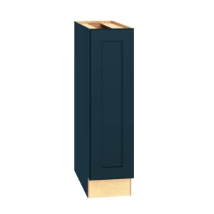Diamond Express Jamestown 9-in W x 34.5-in H x 24-in D Regatta Blue Base Fully Assembled Plywood Cabinet (Recessed Panel Shaker Door Style)