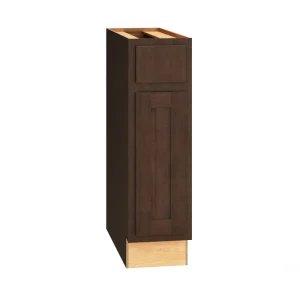 Diamond Express Jamestown 9-in W x 34.5-in H x 24-in D Thatch Partial Overlay 1-Drawer Base Fully Assembled Plywood Cabinet (Recessed Panel Shaker Style)