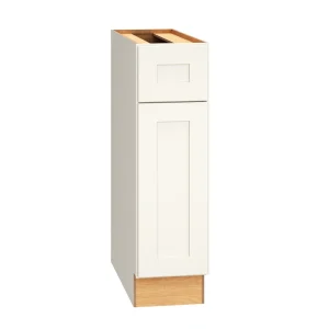 Diamond Express Jamestown 9-in W x 34.5-in H x 24-in D White 1-Drawer Base Fully Assembled Plywood Cabinet (Recessed Panel Shaker Style)