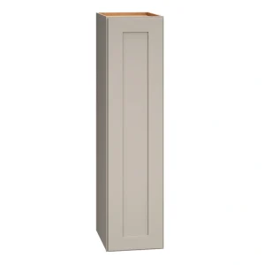 Diamond Express Jamestown 9-in W x 36-in H x 12-in D Cloud Gray Wall Fully Assembled Plywood Cabinet (Recessed Panel Shaker Door Style)