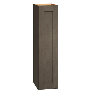 Diamond Express Jamestown 9-in W x 36-in H x 12-in D Colt Brown Wall Fully Assembled Plywood Cabinet (Recessed Panel Shaker Door Style)