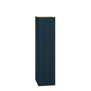 Diamond Express Jamestown 9-in W x 36-in H x 12-in D Regatta Blue Wall Fully Assembled Plywood Cabinet (Recessed Panel Shaker Door Style)