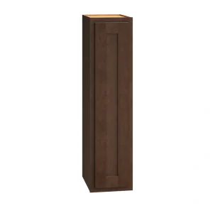 Diamond Express Jamestown 9-in W x 36-in H x 12-in D Thatch Partial Overlay Wall Fully Assembled Plywood Cabinet (Recessed Panel Shaker Door Style)