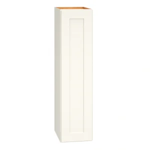 Diamond Express Jamestown 9-in W x 36-in H x 12-in D White Wall Fully Assembled Plywood Cabinet (Recessed Panel Shaker Door Style)