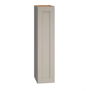 Diamond Express Jamestown 9-in W x 39-in H x 12-in D Cloud Gray Wall Fully Assembled Plywood Cabinet (Recessed Panel Shaker Door Style)