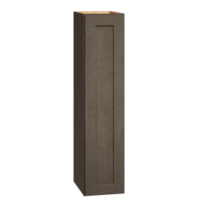 Diamond Express Jamestown 9-in W x 39-in H x 12-in D Colt Brown Wall Fully Assembled Plywood Cabinet (Recessed Panel Shaker Door Style)