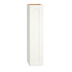Diamond Express Jamestown 9-in W x 39-in H x 12-in D White Wall Fully Assembled Plywood Cabinet (Recessed Panel Shaker Door Style)