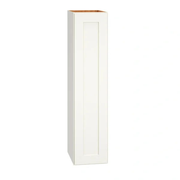 Diamond Express Jamestown 9-in W x 39-in H x 12-in D White Wall Fully Assembled Plywood Cabinet (Recessed Panel Shaker Door Style)