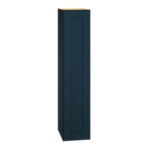 Diamond Express Jamestown 9-in W x 42-in H x 12-in D Regatta Blue Wall Fully Assembled Plywood Cabinet (Recessed Panel Shaker Door Style)