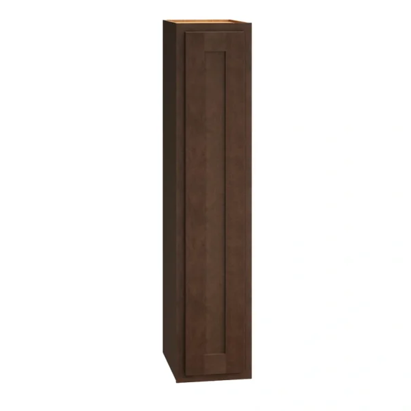 Diamond Express Jamestown 9-in W x 42-in H x 12-in D Thatch Partial Overlay Wall Fully Assembled Plywood Cabinet (Recessed Panel Shaker Door Style)