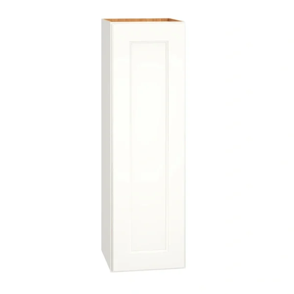 Diamond Express Macaulay 12-in W x 39-in H x 12-in D White Wall Fully Assembled Plywood Cabinet (Recessed Panel Square Door Style)