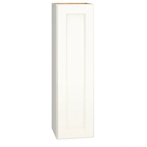 Diamond Express Macaulay 12-in W x 42-in H x 12-in D White Wall Fully Assembled Plywood Cabinet (Recessed Panel Square Door Style)