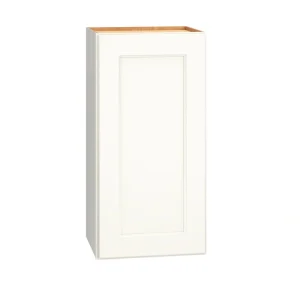 Diamond Express Macaulay 15-in W x 30-in H x 12-in D White Wall Fully Assembled Plywood Cabinet (Recessed Panel Square Door Style)