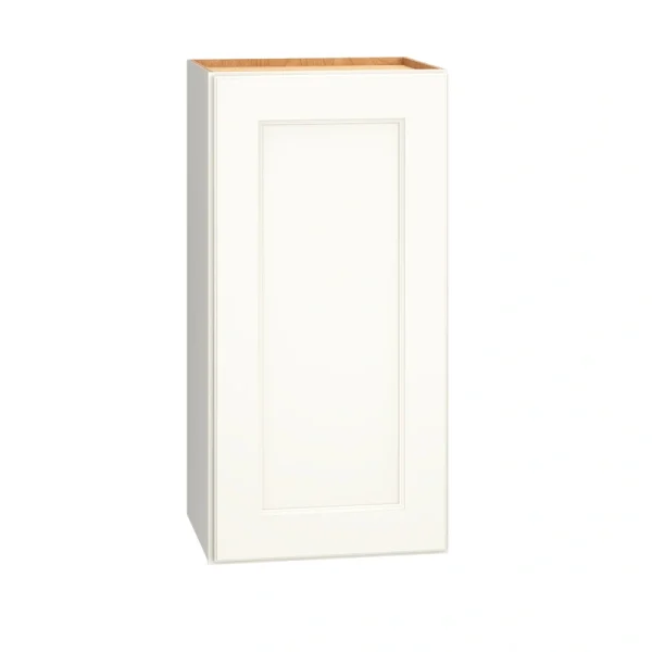 Diamond Express Macaulay 15-in W x 30-in H x 12-in D White Wall Fully Assembled Plywood Cabinet (Recessed Panel Square Door Style)