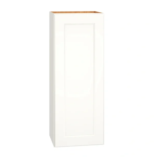 Diamond Express Macaulay 15-in W x 39-in H x 12-in D White Wall Fully Assembled Plywood Cabinet (Recessed Panel Square Door Style)