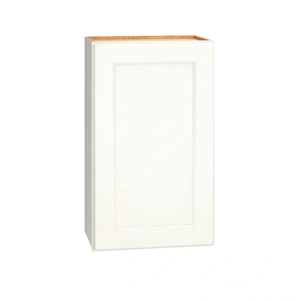 Diamond Express Macaulay 18-in W x 30-in H x 12-in D White Wall Fully Assembled Plywood Cabinet (Recessed Panel Square Door Style)