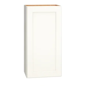 Diamond Express Macaulay 18-in W x 36-in H x 12-in D White Wall Fully Assembled Plywood Cabinet (Recessed Panel Square Door Style)