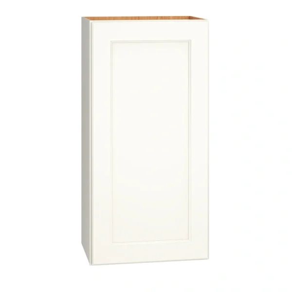 Diamond Express Macaulay 18-in W x 36-in H x 12-in D White Wall Fully Assembled Plywood Cabinet (Recessed Panel Square Door Style)