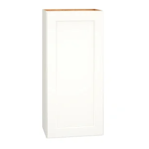 Diamond Express Macaulay 18-in W x 39-in H x 12-in D White Wall Fully Assembled Plywood Cabinet (Recessed Panel Square Door Style)