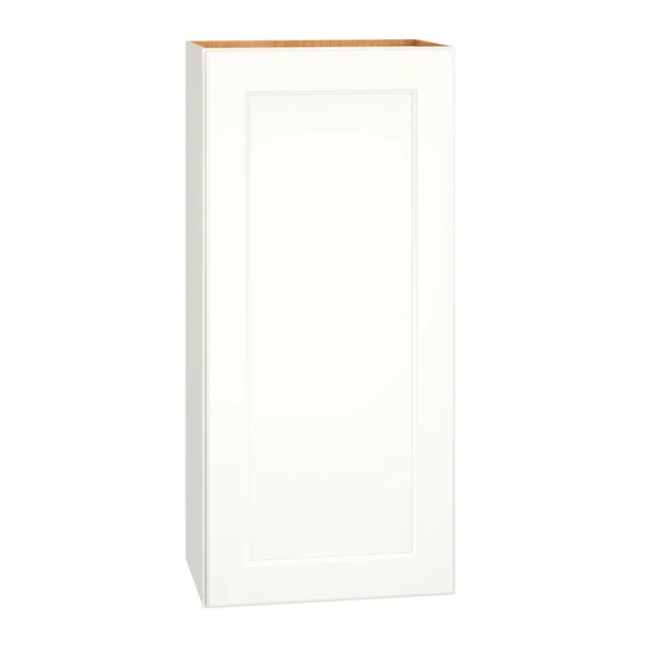 Diamond Express Macaulay 18-in W x 39-in H x 12-in D White Wall Fully Assembled Plywood Cabinet (Recessed Panel Square Door Style)
