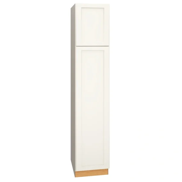 Diamond Express Macaulay 18-in W x 90-in H x 24-in D White Pantry Fully Assembled Plywood Cabinet (Recessed Panel Square Door Style)