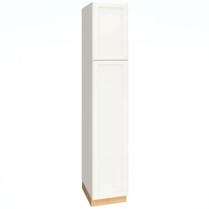 Diamond Express Macaulay 18-in W x 93-in H x 24-in D White Pantry Fully Assembled Plywood Cabinet (Recessed Panel Square Door Style)