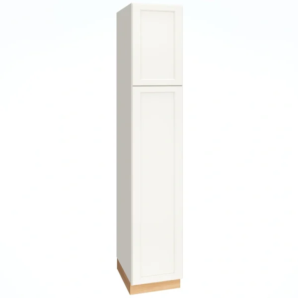 Diamond Express Macaulay 18-in W x 93-in H x 24-in D White Pantry Fully Assembled Plywood Cabinet (Recessed Panel Square Door Style)