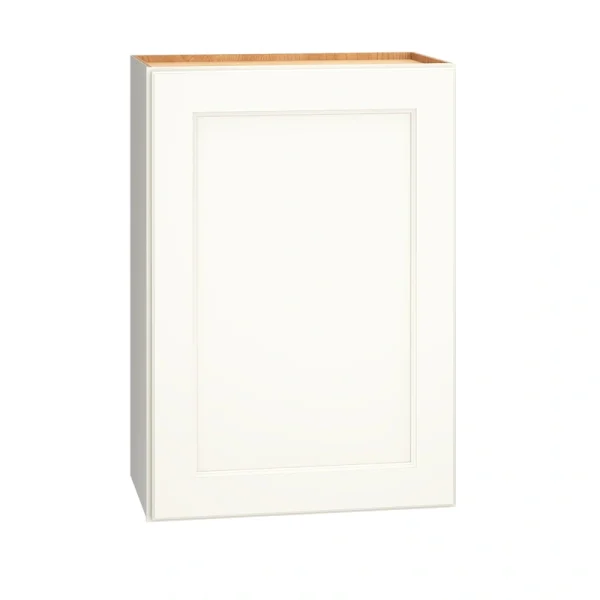 Diamond Express Macaulay 21-in W x 30-in H x 12-in D White Wall Fully Assembled Plywood Cabinet (Recessed Panel Square Door Style)