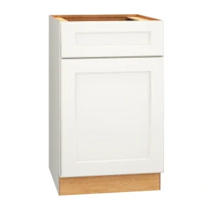 Diamond Express Macaulay 21-in W x 34.5-in H x 24-in D White 1-Drawer Base Fully Assembled Plywood Cabinet (Recessed Panel Square Style)